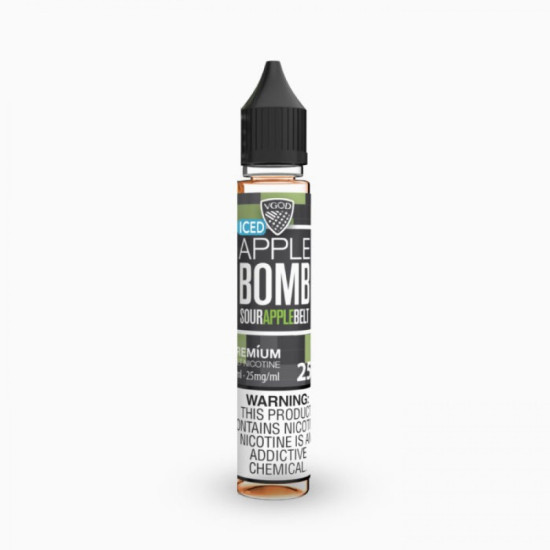 Vgod Bomb Apple Ice 30 Ml Vgod Bomb Apple Ice 30 Ml