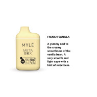 Myle meta box disposable 5000 Puffs French vanilla