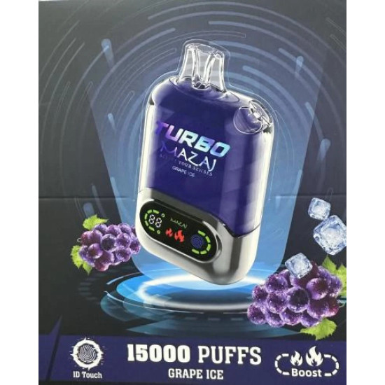 Mazaj Turbo 15000 puffs Grape Ice Mazaj Turbo 15000 puffs Grape Ice