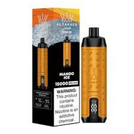 AlFakher Crown Bar 15000 puffs Mango Ice