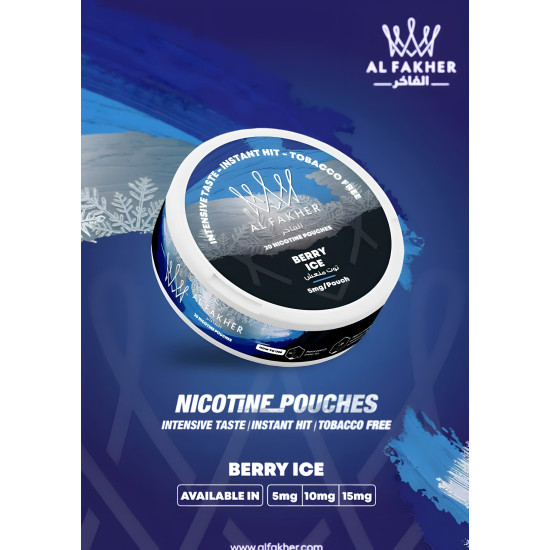 AlFhakher Nicotine Pouches Berry Ice AlFhakher Nicotine Pouches Berry Ice