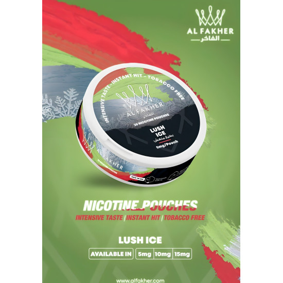 AlFhakher Nicotine Pouches Lush Ice AlFhakher Nicotine Pouches Lush Ice