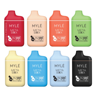 Myle meta box disposable 5000 Puffs Malaysian mango