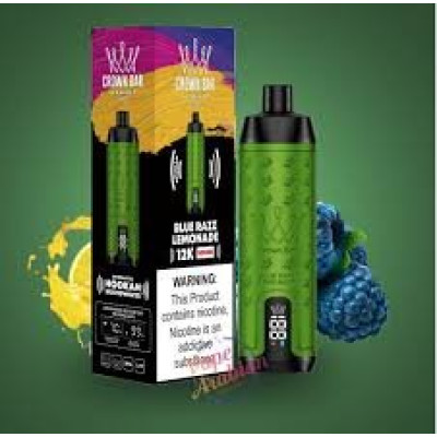 شيشة الفاخر كراون بار الجاهزة 12000 بف التوت الازرق والليمون * شيشة الفاخر كراون بار الجاهزة 12000 بف التوت الازرق والليمون *